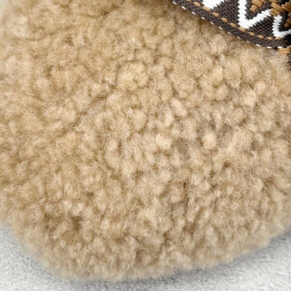 UGG Brown Bow Plush Slippers - Picture 7 of 9